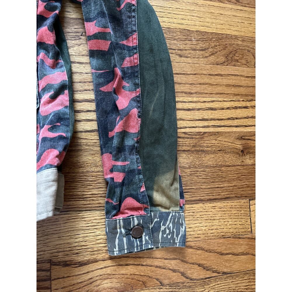 Strivers Row Patchwork Denim Canvas Jacket Biker … - image 7